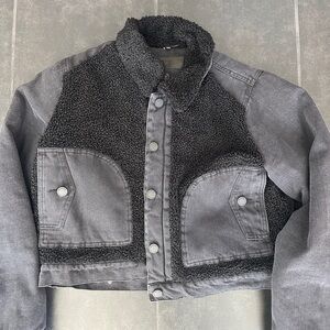 NWOT Blank NYC denim Sherpa jacket